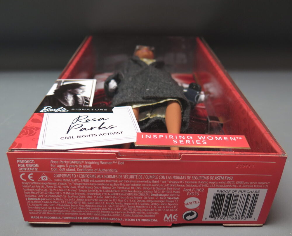 Barbie Inspiring Women Series Rosa Parks Civil Rights Activist Doll NIB - Image 4