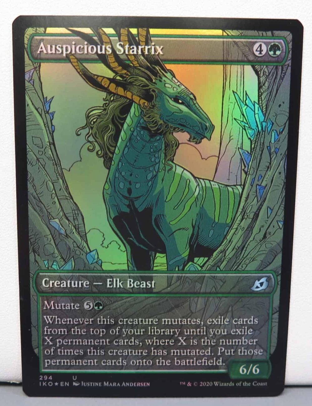  MTG Foil Auspicious Starrix Extended Art Magic the Gathering Ikoria.