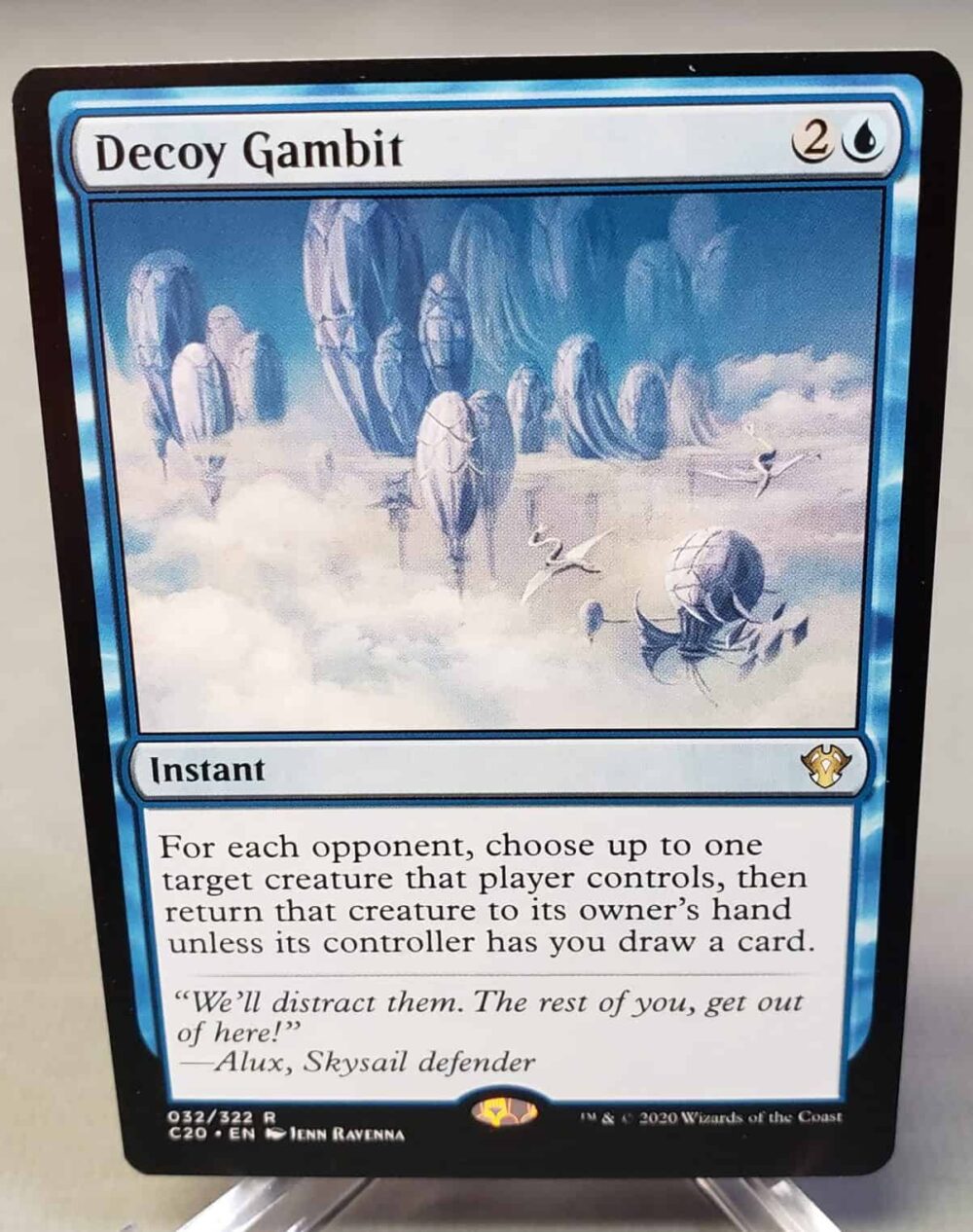 Magic the Gathering MTG 2020 Commander Decoy Gambit Card.